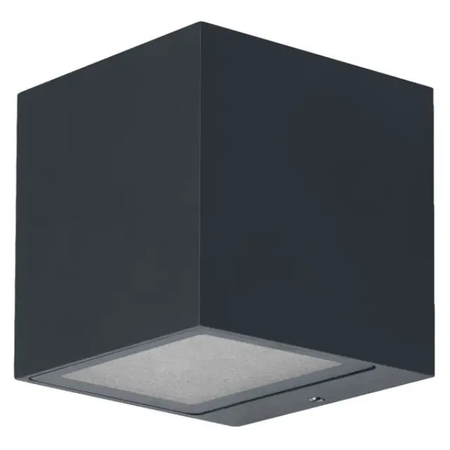 Smart Outdoor Wall Luminaire WiFi Brick RGBW Dark Gray