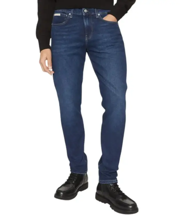 Calvin Klein – Ανδρικό Jean Slim Tapered Fit J30J327007-1BJ Μπλε Σκούρο - W29 L32