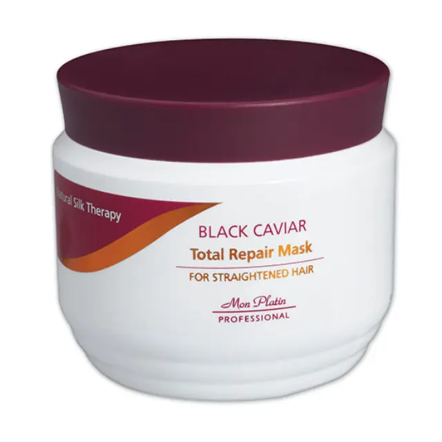 Mon Platin Natural Silk Therapy Black Caviar Total Repair Mask for Straightened Hair 250ml