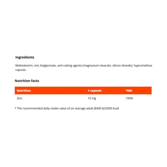 GymBeam Zinc Chelate (Bisglycinate) 2
