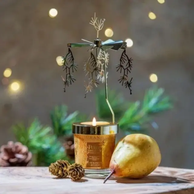 Durance candle Succulent Pear-Noel 2024 Carrousel-Αρωματικό κερί ζουμερό αχλάδι 75 gr 3
