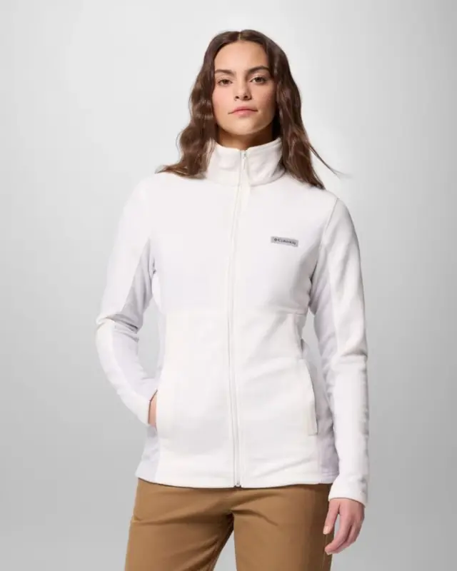 Columbia Basin Trail III Γυναικεία Fleece Ζακέτα Λευκή / Γκρι 2