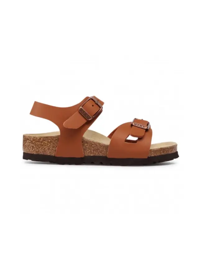 Birkenstock Πέδιλα Παιδικό Birko-Flor(ανθεκτικό υλικό της Birkenstock-επιτρέπει την επαφή με το νερό) Καφέ BIR/RIO KIDS 1019109 G/BROWN - 27 3