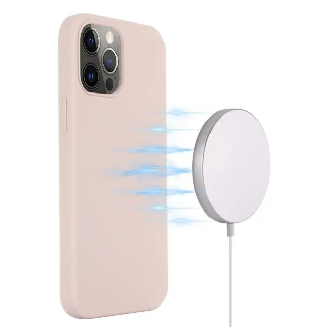 Θήκη Σιλικόνης με MagSafe για iPhone 15 Pro Max- Pink OEM