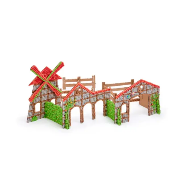 PlayMais Mosaic 3D Κατασκευή με Σφουγγαράκια από Καλαμπόκι 8.000τεμ - Φάρμα (3+ ετών) 160973