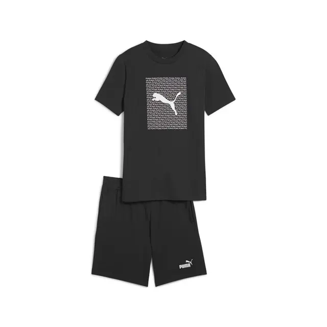 Puma Essentials Logo ΠΑΙΔΙΚΟ ΣΕΤ (686300-01) - Μαύρο