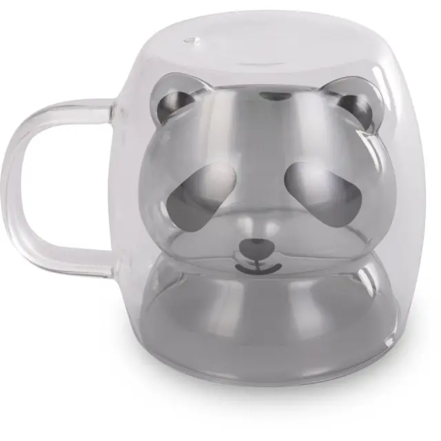 Σετ Ποτήρια VASO Lamart LT9126 Γυάλινα με Διπλό Τοίχωμα 230ml Μαύρα 2 Τεμ 2
