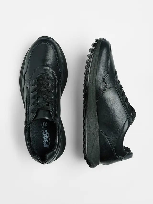 Imac Sneakers Ανδρικό δέρμα Μαύρο IMA/853560 NERO 3