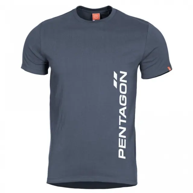 Pentagon Ageron ''Vertical'' T-Shirt-Μπλουζάκι Μακό για Τακτική - Καθημερινή Χρήση - 76-Charcoal Blue-Μπλε