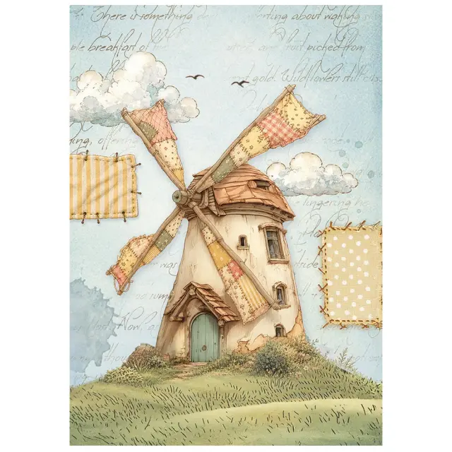 Σετ 8 ριζόχαρτα ντεκουπάζ Stamperia 10.5×14.8cm, Cozy Family 3