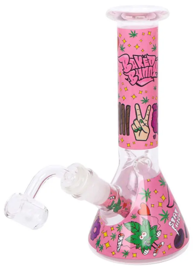 Bong Σετ «Baked Bunny» με Bong, Δίσκο, Grinder, Σταχτοδοχείο και Βάζο Αποθήκευσης 2
