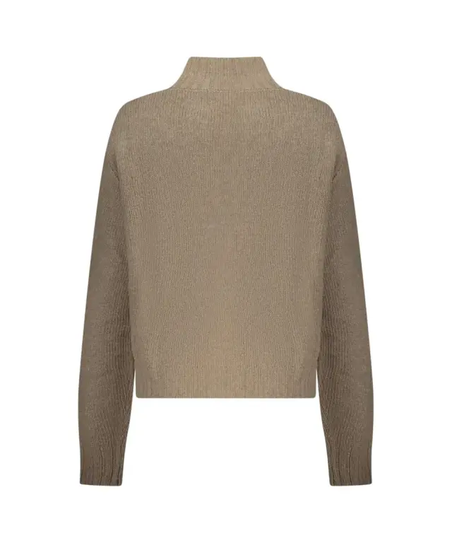 North Sails - Γυναικείο Πουλόβερ Mock-neck with maxi cable 095526-000-0335 Καφέ 2
