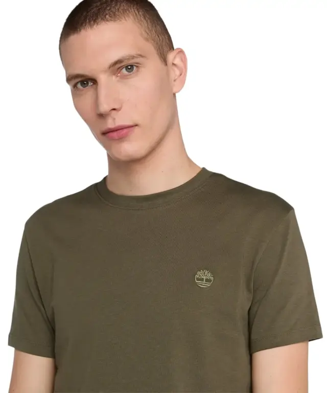 Timberland - Ανδρικό T-shirt SS Dunstan River Jersey Crew Tee Slim Fit TB0A2BPR-AR5 Λαδί - M 3