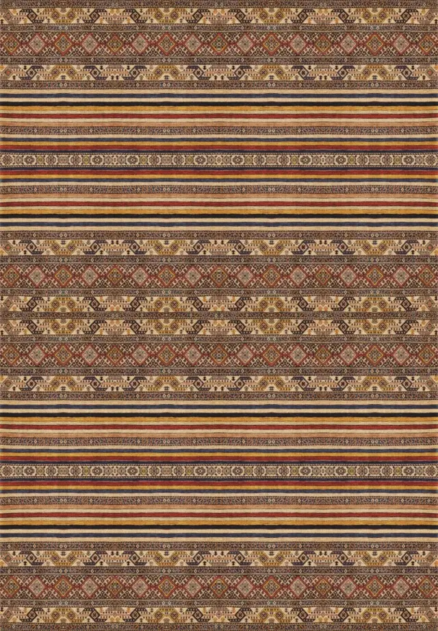 Χαλί Κόκκινο/Καφέ/Μπεζ Ν.5301 120x180cm