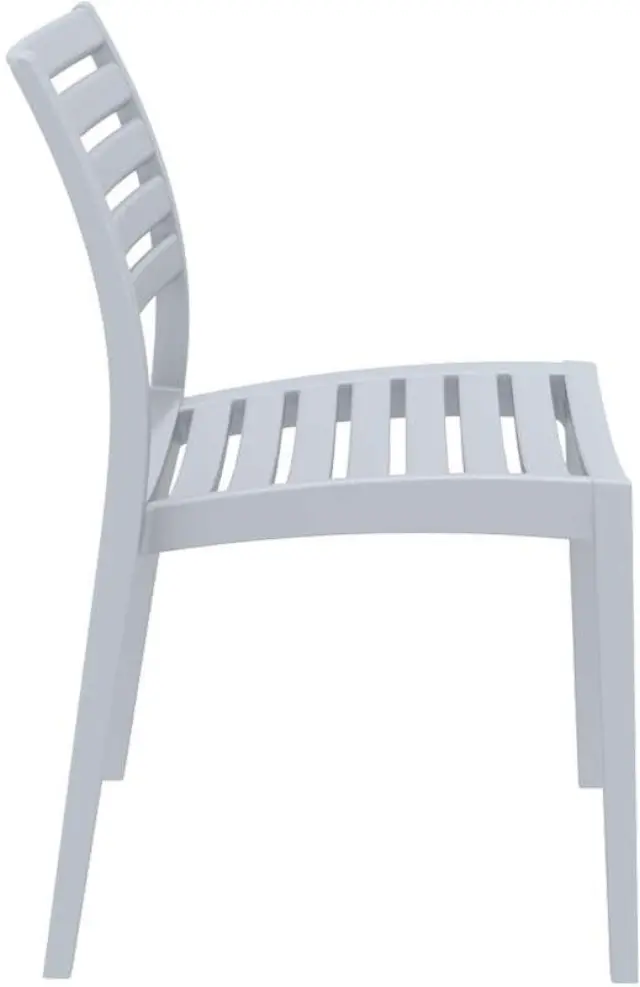 Καρέκλα Στοιβαζόμενη ARES Silver Grey PP 48x58x82cm 3