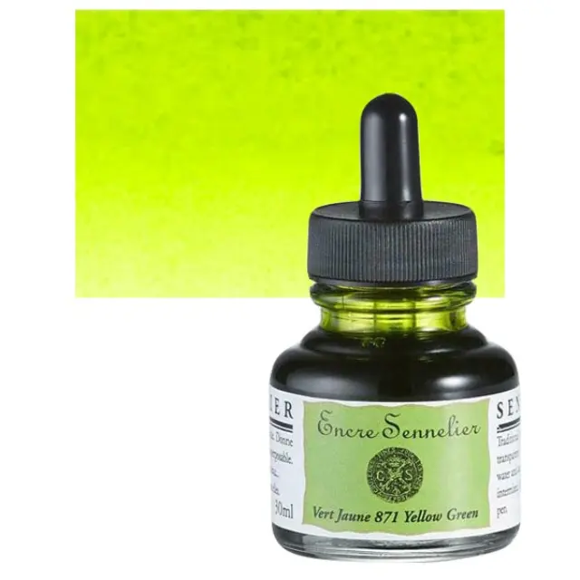 Μελάνι Sennelier - 871 Yellowish Green - 30ml