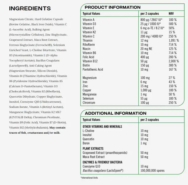 Reflex Nutrition Nexgen Multivitamin 2