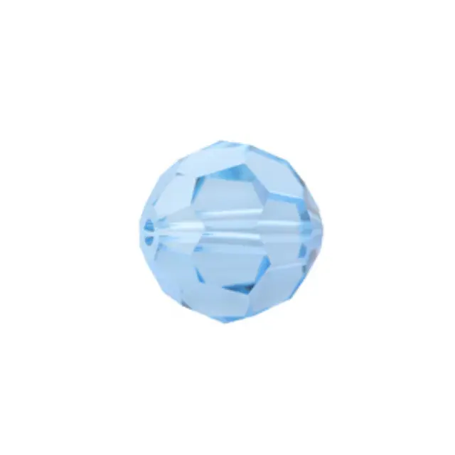 Swarovski 5000 Faceted Round Aquamarine 4mm - 10τεμ