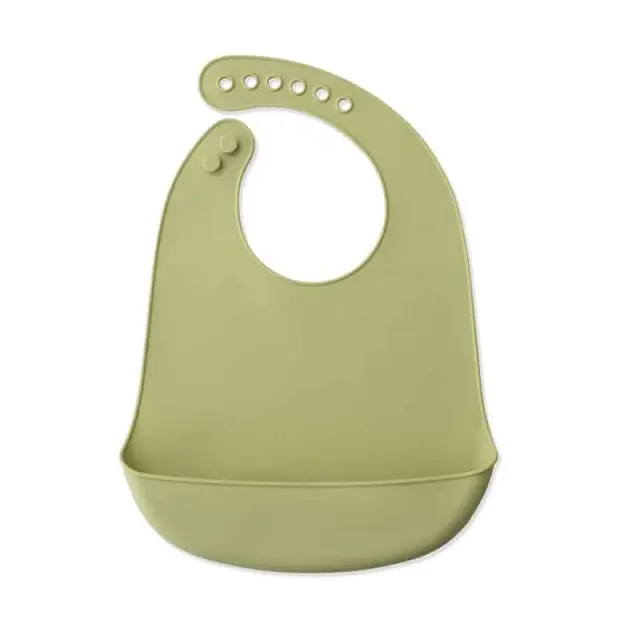 Interbaby Σαλιάρα Σιλικόνης Olive Green SI002-74 2
