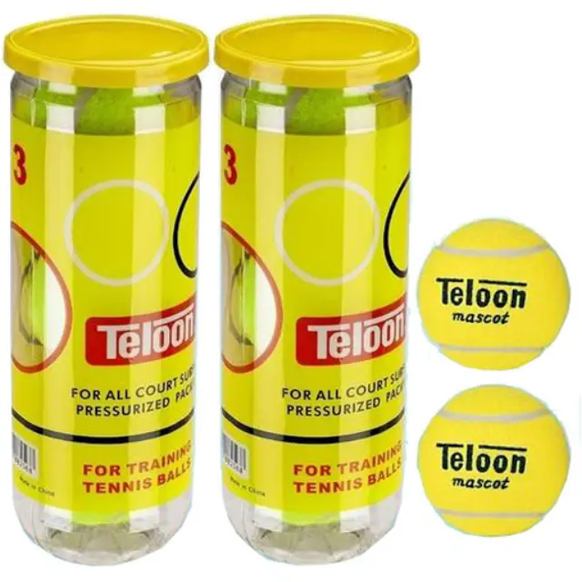 Teloon Mascot 3 Pack Tennis Ball Κίτρινο 42212 (Eldico Sport) - One Size