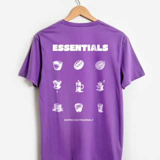 T-shirt Noshame® Μώβ με τύπωμα Essentials - 132505 - XXL 2