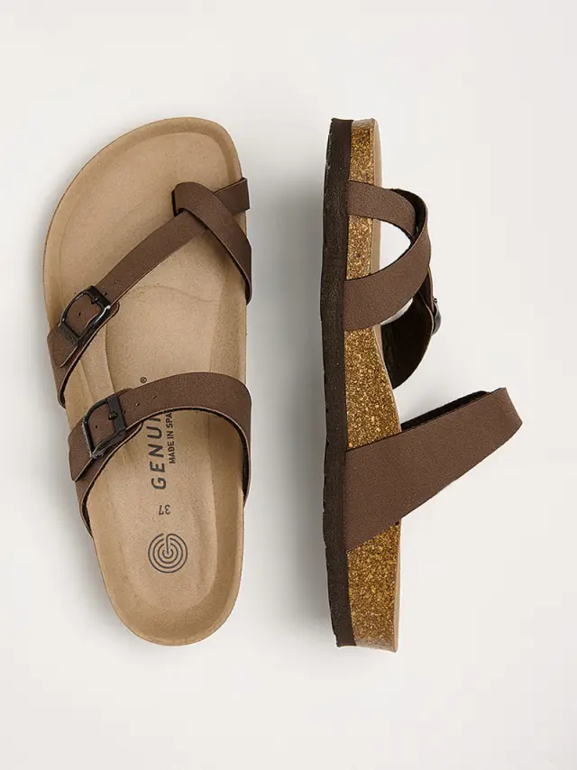 Genuins Πέδιλα Unisex HT Καφέ GEN/DUBLIN VEGAN MOCCA 3