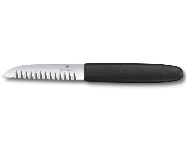 Μαχαίρι διακόσμησης Victorinox με οδόντωση 4mm και μήκος λεπίδας 8.5cm - Black7.6054.3 2