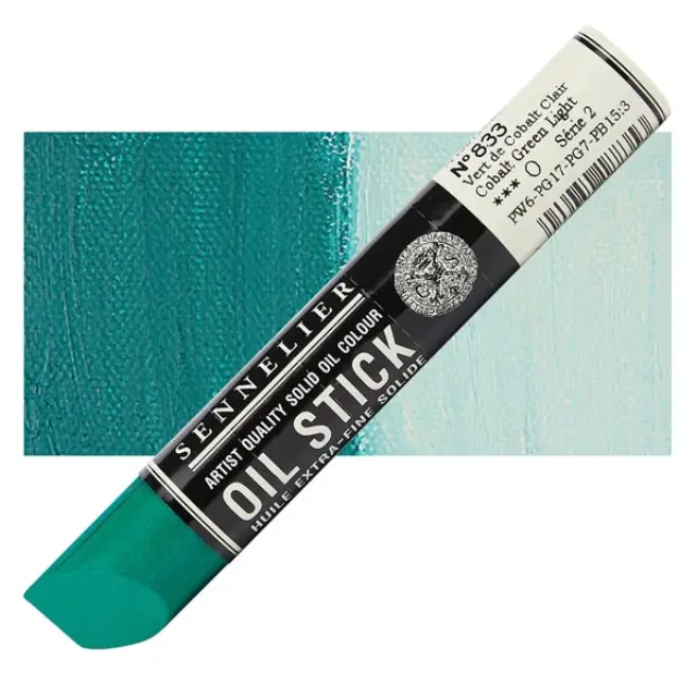 Sennelier Στικ Λαδιού 833 Cobalt Green Light - 38ml