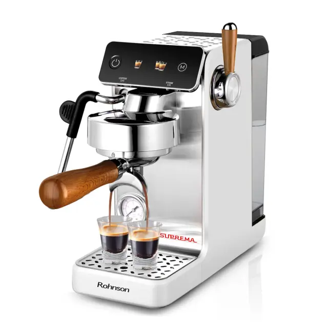 Rohnson R-98300 Suprema Μηχανή Espresso 2700W Ασημί