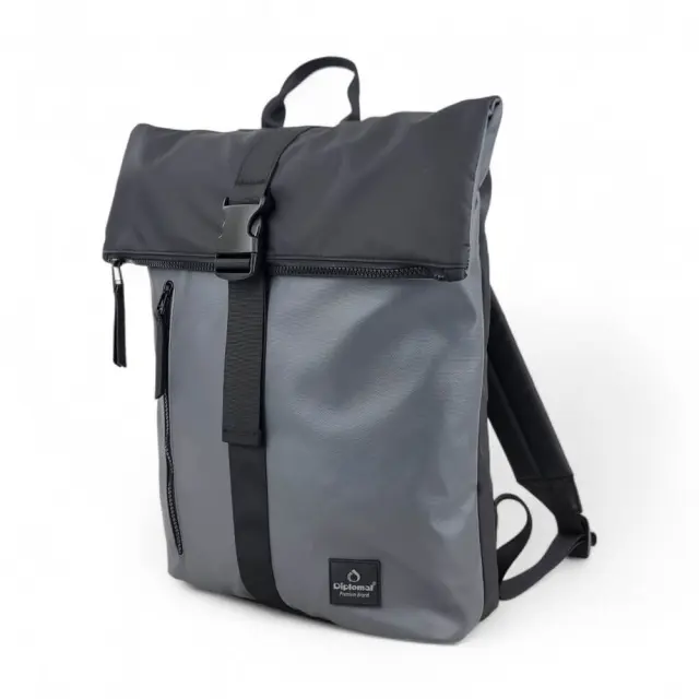 Αδιάβροχο Σακίδιο Πλάτης Diplomat Brooklyn BR304 – 15lt (40x30x13cm) με Θήκη Laptop 15,6" - Πράσινο 2