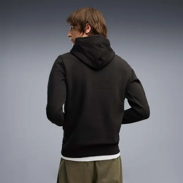 Puma Men's Essentials 2 Color No1 Logo Fleece Hoodie Μαύρο - Λαχανί 684711-61 (Puma) 2
