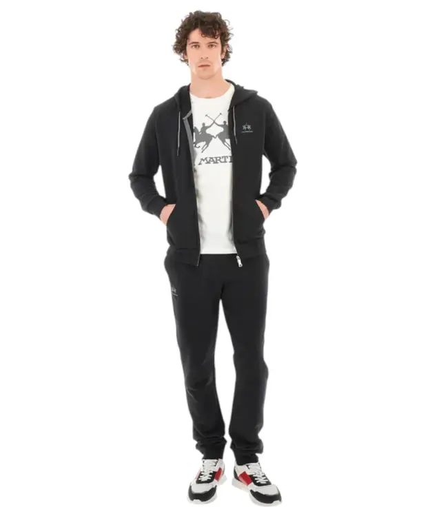 La Martina - Ανδρικό T-Shirt Regular Fit CCMR05-JS206-00002 Λευκό 2