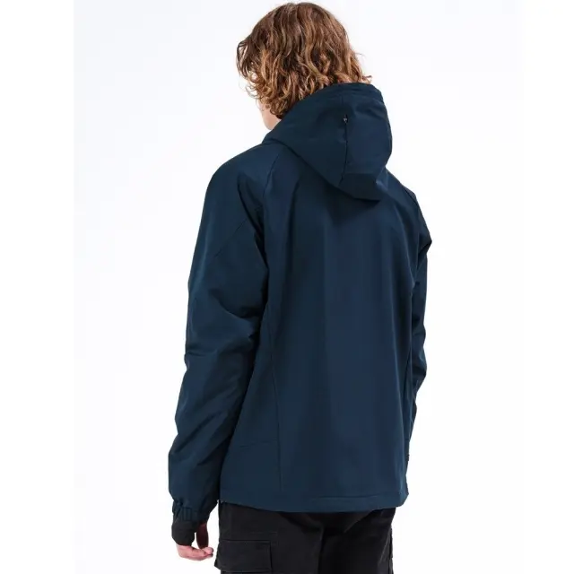 Emerson Men's Jacket with Hood (212.EM10.70-K9 NAVY BLUE) - Μπλέ - M 2