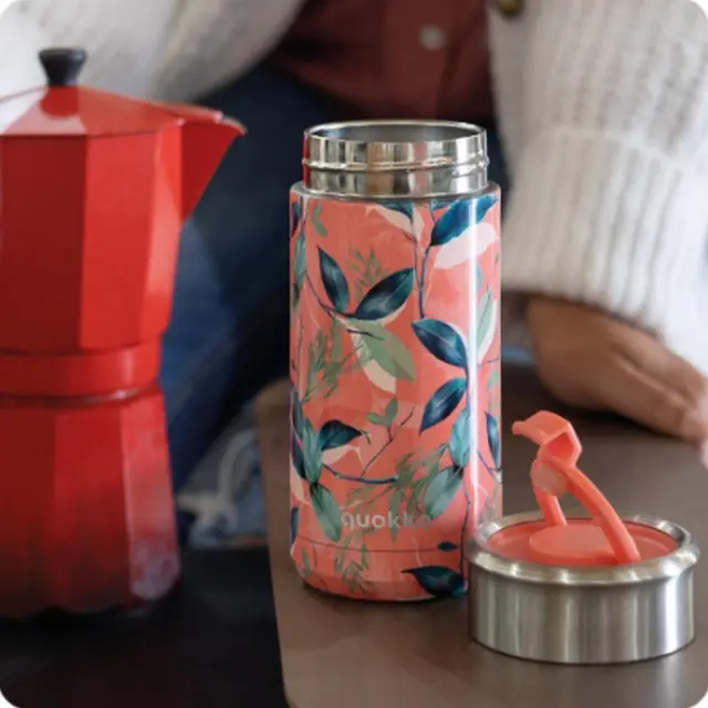 Κούπα Θερμός ανοξείδωτη Quokka Thermal SS Coffee Tumbler Boost Exotic Pink 400ml 41364 3