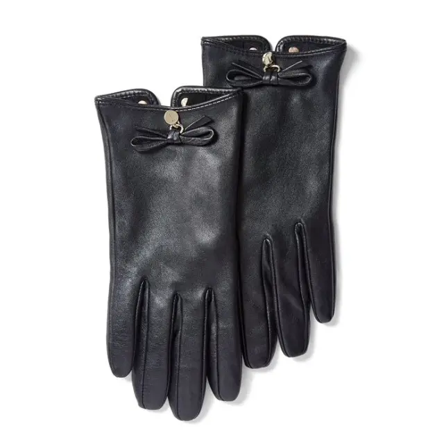 Γυναικεία Δερμάτινα Γάντια Ted Baker 281986-BLACK Μαύρα Μαύρο - M-L