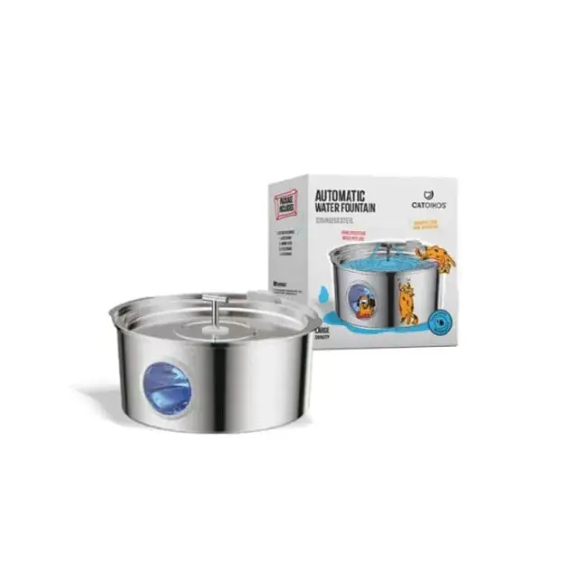 Catoikos Αυτόματη Ποτίστρα – Συντριβάνι Steel Fountain w Water Level Sensor 7lt 2