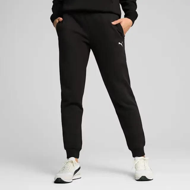 Puma Essentials Fleece Sweatpants (682466-01) - Μαύρο