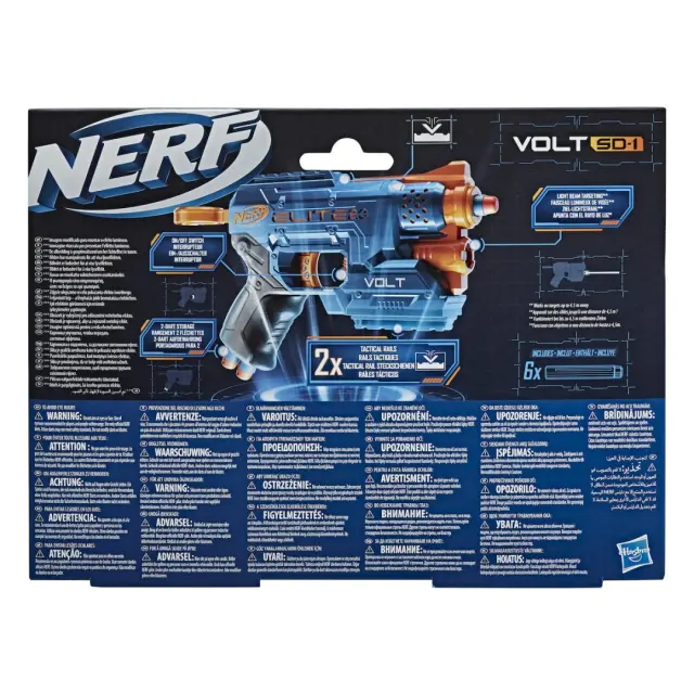 Hasbro Nerf Elite 2.0 Volt Sd-1 Εκτοξευτής Με 6 Βελάκια, Δέσμη Φωτός E9952 2