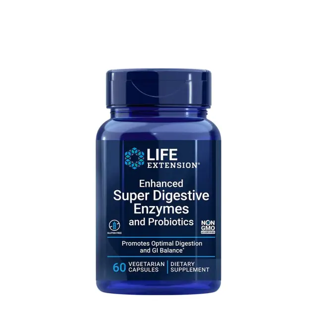 Life Extension Enhanced Super Digestive Enzymes and Probiotics