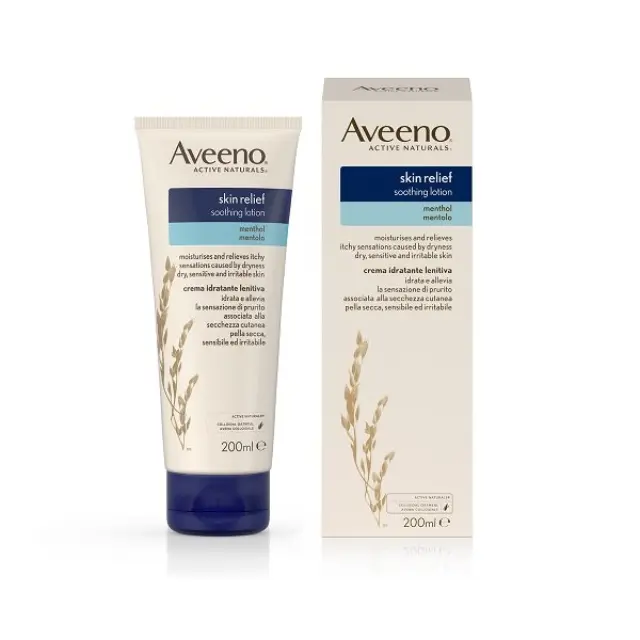 Aveeno Skin Relief Menthol Ενυδατική Lotion Ανάπλασης για Ευαίσθητες Επιδερμίδες 200ml