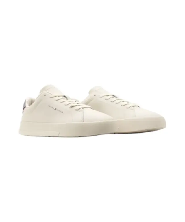 Tommy Hilfiger - Ανδρικά Sneakers Th Court Lth Detail Ess FM0FM05367-0F4 Μπεζ - 44 3