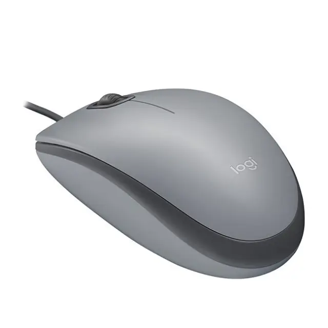 Logitech Mouse M110 Silent Mid Wired Gray (910-006760) 2