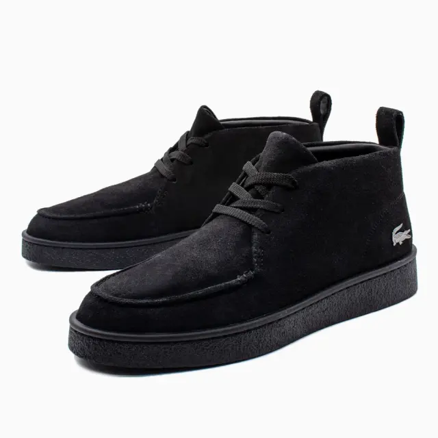 Ανδρικά Δερμάτινα Μποτάκια Lacoste Baseshot 750SMA002702H Μαύρα Μαύρο - 42 2