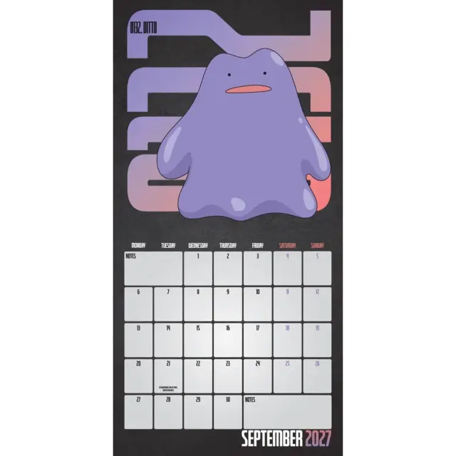 HMEΡΟΛΟΓΙΟ ΤΟΙΧΟΥ POKEMON 2027 30X30 CALENDAR DAN2723727 3