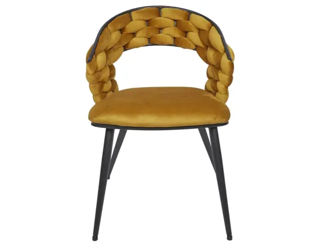 Kαρέκλα Sawyer Home Deco Factory με διαστάσεις 62x54x83cm - Mustard Yellow HD0358 3