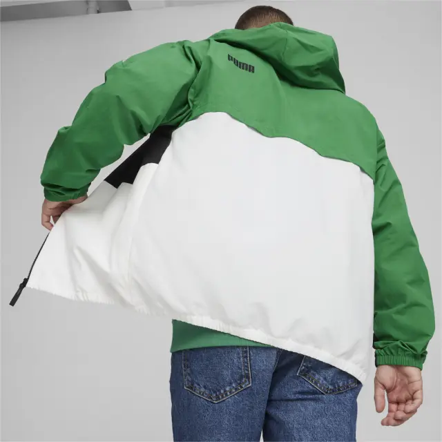 Puma Hooded Windbreaker BlackGreen 675387-86 - S 3