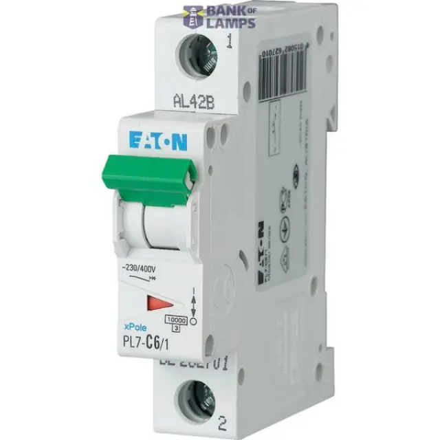 PL7-C6/1 Miniature circuit breaker (MCB), 6 A, 1p, characteristic: C