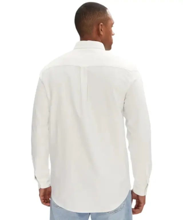 Tommy Hilfiger - Ανδρικό Πουκάμισο Oxford Shirt Regular Fit DM0DM21298-YBL Λευκό - XS 3