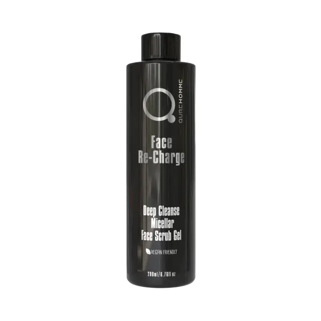 Deep Cleanse Micellar Face Scrub Gel 200ml - Face Re-Charge by QureHomme - Micellar Τζελ Απολέπισης Προσώπου