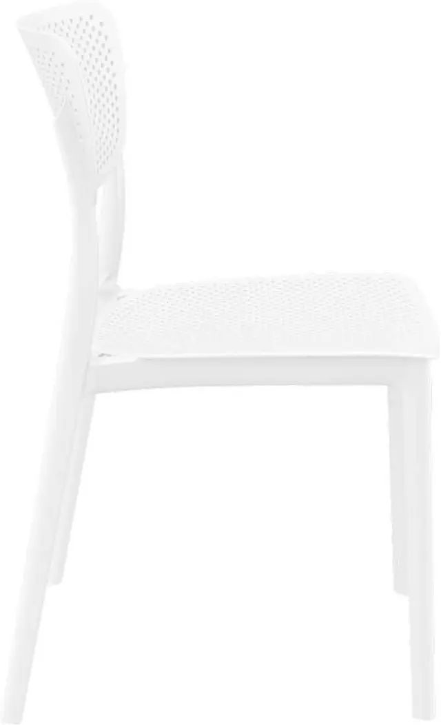 Καρέκλα Στοιβαζόμενη LUCY Λευκό PP 45x53x82cm 3